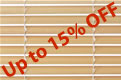 Wood venetian blinds - Natural 25mm slat