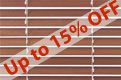 Wood venetian blinds - Pecan 25mm slat