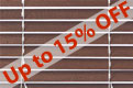 Wood venetian blinds - Walnut 25mm