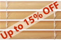 Wood venetian blinds - Natural 50mm slat