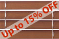 Wood venetian blinds - Pecan 50mm slat