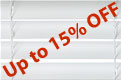 Wood venetian blinds - White 50mm slat